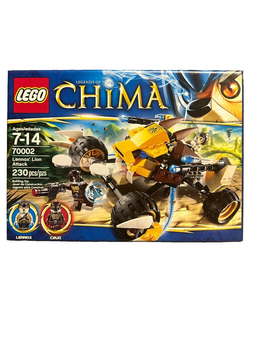 LEGO LEGENDS OF CHIMA: Lennox' Lion Attack (70002)  Crug 230 Pc Retired Set 2013